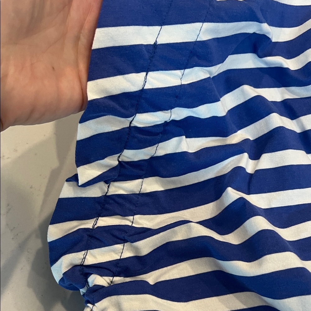 Striped Blue and White Tank Top - Picture 5 of 7